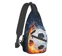 PRIMUZ Bolsa de pecho bandolera, bolsa de gran capacidad, divertida bolsa para correr, bolsa de mano de gran capacidad para deportes, festivales, entrenamiento, fútbol, Refer to description, Unisex