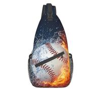 PRIMUZ Bolsa de pecho bandolera, bolsa de gran capacidad, divertida bolsa para correr, bolsa de mano de gran capacidad para deportes, festivales, entrenamiento, Béisbol, Refer to description, Unisex