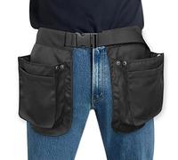 PRIMUZ Cinturón para herramientas de mujer, cinturón para herramientas de 45,313 pulgadas, cinturón de trabajo para carpintero, bolsa para herramientas de jardín multiusos, 3 bolsillos y doble cara