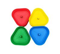 PRIMUZ Tarjetero de Juego, portatarjetas de 8,6 x 8,2 x 2,5 cm, Tarjetero en Forma de triángulo, Porta Tarjetas de póker Antideslizante, Porta Tarjetas para niños Adultos Ancianos Familia