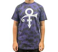 Prince Camiseta blanca con logotipo de Nue oficial, unisex, color negro, Negro , XL