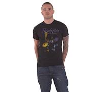 Prince Camiseta Oficial de Manga Corta Purple Rain en Negro