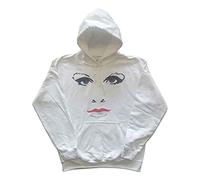 Prince Capucha Faces and Doves Logo Nuevo Oficial De Los Hombres Blanco Pullover Size L