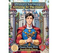 PRINCE CHARMING - ARRIVING AT THE CASTLE: Classic Poses With Storybook Charm: A Handsome Prince With Castles And Greenery - A Royal Coloring Book for All Ages