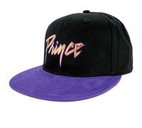 Prince Gorra Logo Dorado y Símbolo, Negro, Talla única