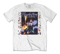 Prince Purple Rain Album Camiseta, Blanco (White White), Medium para Hombre
