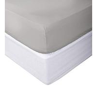 Prince Lionheart Inc Luxury Collection 1000 Hilos Bolsillo para colchón de hasta 8 Pulgadas de Altura 1 Pieza (sábana Bajera) Solo sábana Bajera Ajustable Suave colección Rayas, Color Blanco (Doble)