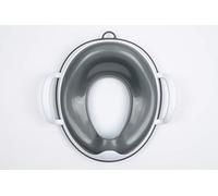 Prince Lionheart Tinkle Asiento de entrenamiento para niños y niñas con mango resistente y protector contra salpicaduras integrado - Storm