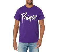 Prince Logotipo Oficial en Camiseta Morada, Púrpura, L