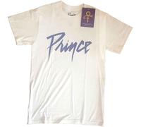 Prince - T-Shirt # L Unisex White # Logo