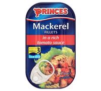 Princes filetes de caballa en una rica salsa de tomate 10 x 125 g