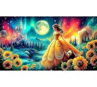 Princesa 1000 Piezas Juego de Puzzle Papel Reciclado Desafío de Juego Educativo Idea Adultos y niños de 12 años y más 38x26cm/1000pcs