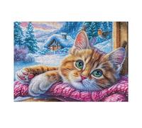 Princesa con Falda Azul en el Cielo Estrellado Puzzle 300 Piezas Cartón Blanco Premium para Expertos Pradera Flora y Roca Vacaciones Fines Semana Hobby Y Ocio Regalo Navideño 300 PCS