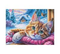 Princesa con Falda Azul en el Cielo Estrellado Puzzle 500 Piezas Cartón Resistente para Parejas Pradera Flora y Roca Entretenimiento En Casa Relajación Mental Regalo Aniversario 500 PCS