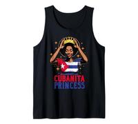 Princesa Cubanita Herencia Hispana Niña Cubana Historia Camiseta sin Mangas