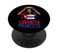 Princesa Cubanita Herencia Hispana Niña Cubana Historia PopSockets PopGrip Adhesivo
