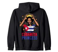 Princesa Cubanita Herencia Hispana Niña Cubana Historia Sudadera con Capucha