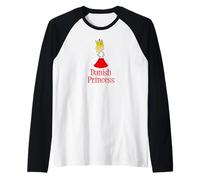 Princesa Danesa Linda Chica Dinamarca Cuento De Hadas Camiseta Manga Raglan