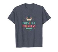Princesa de paletas: mantente Fresca, gobierna la Dulce Corona de Verano Camiseta, Hombre, Azul Jaspeado, XXL