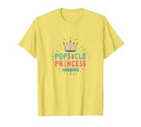 Princesa de paletas: mantente Fresca, gobierna la Dulce Corona de Verano Camiseta, Hombre, Limón, S