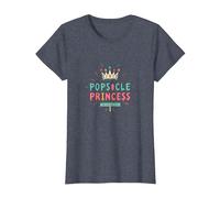 Princesa de paletas: mantente Fresca, gobierna la Dulce Corona de Verano Camiseta, Mujer, Azul Jaspeado, XL