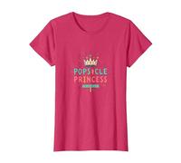 Princesa de paletas: mantente Fresca, gobierna la Dulce Corona de Verano Camiseta, Mujer, Rojo Jaspeado, XL