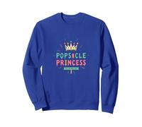 Princesa de paletas: mantente Fresca, gobierna la Dulce Corona de Verano Sudadera, Unisex para Adultos, Azul Real, L