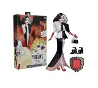 Hasbro Muñeca Disney Princess Villains Cruella de Mon, accesorios y ropa extraíble, multicolor, 5+