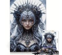 Princesa en contemplación, Rompecabezas de 1000 Piezas para Adolescentes, Juguete para ejercitar la Mente, Actividad para el hogar, Corte Premium, artículo de Santa Claus 50x75cm