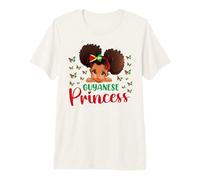 Princesa Guyana Guyana para niñas Negras Camiseta Premium