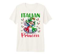 Princesa Italiana Chica Dab Vestido Bandera Cultura Niños Camiseta Premium