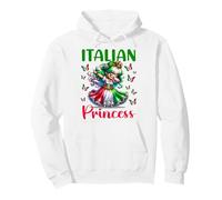 Princesa Italiana Chica Dab Vestido Bandera Cultura Niños Sudadera con Capucha