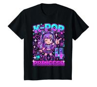 Princesa KPOP 4 Años Cumpleaños Niña Anime K-Pop Camiseta