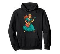 Princesa mecedora con guitarra genial para adultos y niños Sudadera con Capucha