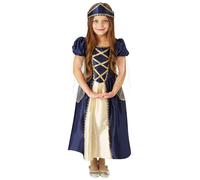 Princesa Medieval Niña Histórico Tudor Disfraz Día Del Libro Disfraz Edad 3-13