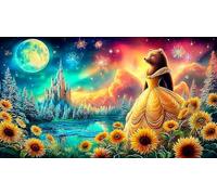 Princesa Papel Reciclado Puzzle para Adultos 1000 Piezas Juego Familiar Divertido & desafiante para Adultos y niños de 12 años y más 38x52cm/1000pcs