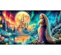 Princesa Papel Reciclado Puzzle para Adultos 1000 Piezas Juego Familiar Divertido & desafiante para Adultos y niños de 12 años y más 38x52cm/1000pcs