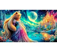 Princesa Papel Reciclado Puzzle para Adultos 1000 Piezas Juego Familiar Divertido & desafiante para Adultos y niños de 12 años y más 70x50cm/1000pcs