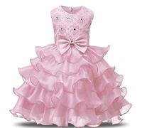 Princesa Poofy Flor niñas Vestidos cumpleaños Fiesta Cosplay Boda Desfile Fiesta Vestido