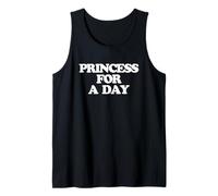 Princesa por un día: Dicho Divertido sarcástico para niñas y Mujeres Lindas Camiseta sin Mangas