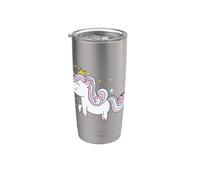Princesa y Unicornios Hija Vaso térmico de acero inoxidable de doble pared
