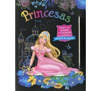Princesas. Dibujos Para Raspar Y Colorear