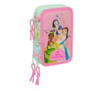 Princesas Disney Bloom - Estuche Escolar con 37 Útiles Incluidos, Estuche Infantil, Estuche Niño, Ideal para Niños de 5 a 14 Años, Cómodo y Versátil, Calidad y Resistencia, 12.5x5.5x19.5 cm