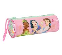 Princesas Disney Bloom - Estuche Redondo Escolar, Estuche Infantil, Estuche Niño, Ideal para Niños de 5 a 14 Años, Cómodo y Versátil, Calidad y Resistencia, 20x7 cm