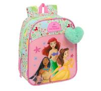 PRINCESAS DISNEY BLOOM - Mochila Infantil, Mochila Niño, Mochila Escolar, Adaptable a Carro, Ideal para Guardería, Cómoda y Versátil, Calidad y Resistencia, 22x10x27 cm