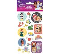 Princesas Disney - Collage de pegatinas, 4 hojas de calcomanías estándar - 4 hojas de calcomanías estándar - 4 hojas