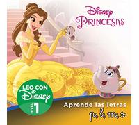 Princesas Disney. Leo con Disney (Nivel 1). Aprende las letras: p, l, m, s (Disney. Lectoescritura) (Aprendo con Disney)