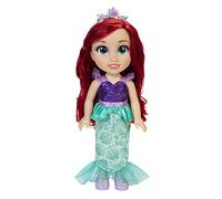 Princesas Disney - Mi Amiga Ariel Grande para Niñas - Muñeca de 38 cm de Altura Que Incluye Vestido, Zapatos y Tiara Extraíbles - Muñeca con Preciosos Detalles para niñas con 3 años +