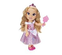 Princesas Disney - Mi Amiga Aurora Grande para Niñas - Muñeca de 38 cm de Altura Que Incluye Vestido, Zapatos y Tiara Extraíbles - Muñeca con Preciosos Detalles para niñas con 3 años +