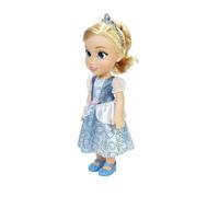 Princesas Disney - Mi Amiga Cenicienta Grande para Niñas - Muñeca de 38 cm de Altura Que Incluye Vestido, Zapatos y Tiara Extraíbles - Muñeca con Preciosos Detalles para niñas con 3 años +